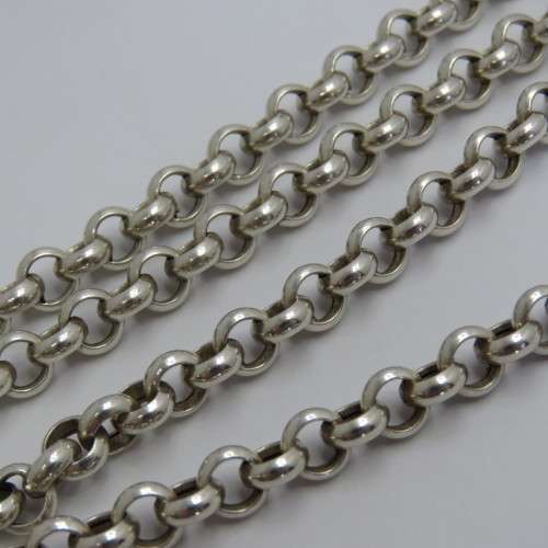 Sterling silver Belcher chain necklace - Weighs 25,0 g - Length 27,5 cm (closed)