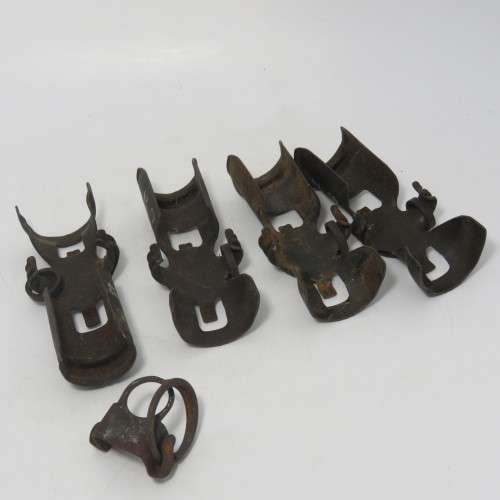 Old SA Army 20 mm ammo belt (4 Pieces) plus hand grenade safety pin