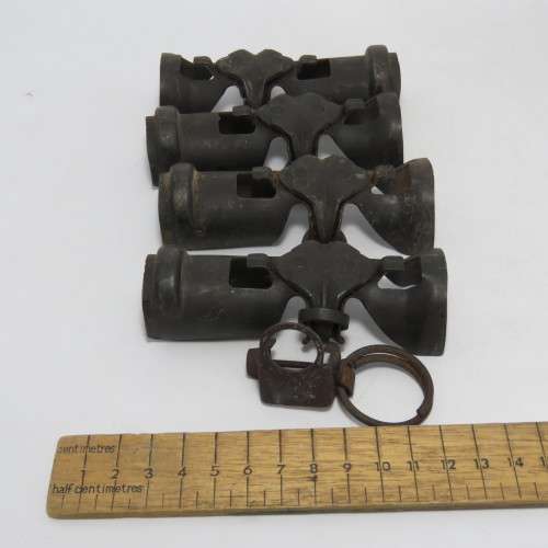 Old SA Army 20 mm ammo belt (4 Pieces) plus hand grenade safety pin
