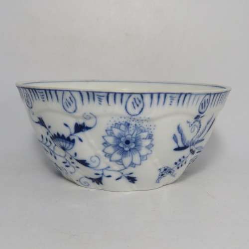 Vintage blue and white handpainted bowl - Unknown mark