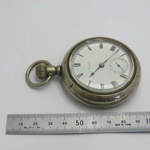 1913 Elgin pocketwatch with Keystone silveroid case - Not working