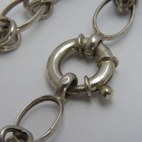 Sterling silver necklace - Weighs 37,3 g - Length 50 cm