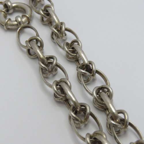 Sterling silver necklace - Weighs 37,3 g - Length 50 cm