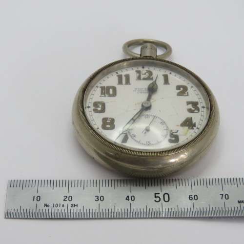 Vintage Wolf Bros Cape Town pocketwatch for spares - No winder - Runs and stops