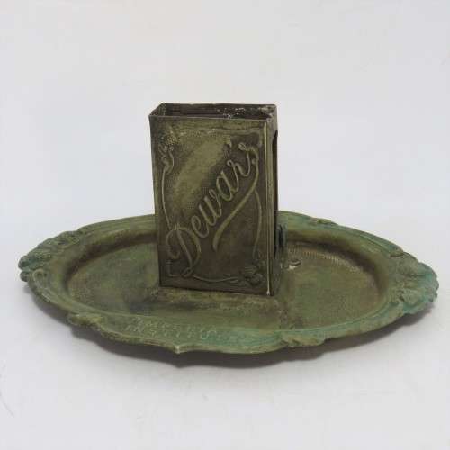 Vintage Dewar`s International Institute ashtray with matchbox holder