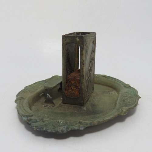 Vintage Dewar`s International Institute ashtray with matchbox holder