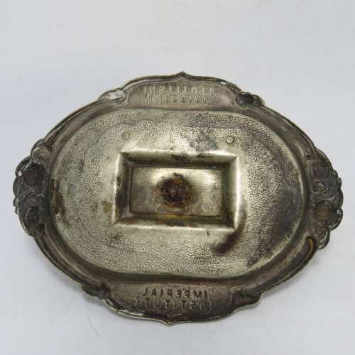 Vintage Dewar`s International Institute ashtray with matchbox holder