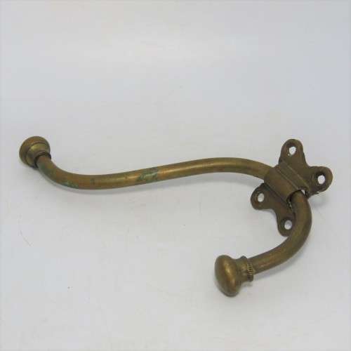 Vintage brass coat hanger hook