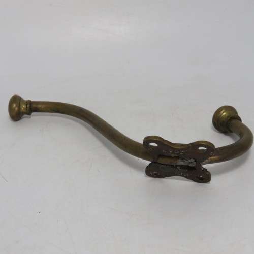 Vintage brass coat hanger hook