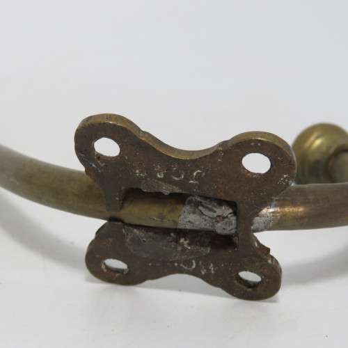 Vintage brass coat hanger hook