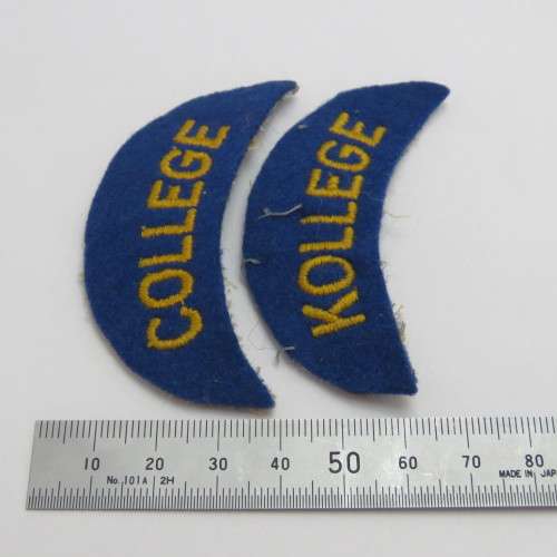 Old SA Police college cloth shoulder titles