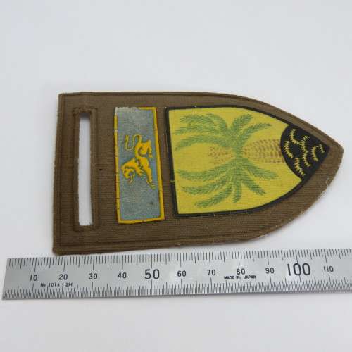 SADF 4 SA Infantry tupperware flash with Eastern Transvaal command bar - Well used