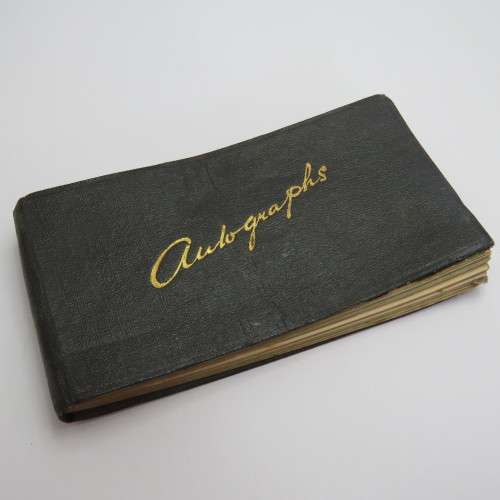 Antique John Walker and Co. Autographs booklet - Empty