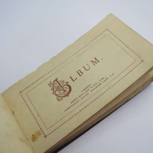 Antique John Walker and Co. Autographs booklet - Empty