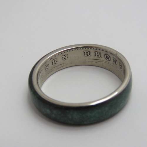 Ring made from 1939 Southern Rhodesia coin - Size Z