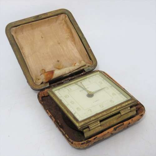 Vintage Europa bedside travelling alarm clock - Not working - Well used