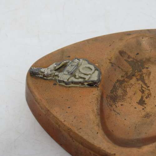 South Africa 10 Year Republic Festival copper ashtray
