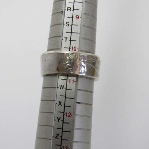 Ring made from 1951 silver American half dollar - Size U 1/2