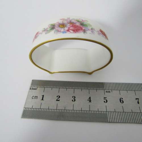 Pair of Vintage Royal Crown Derby porcelain napkin rings