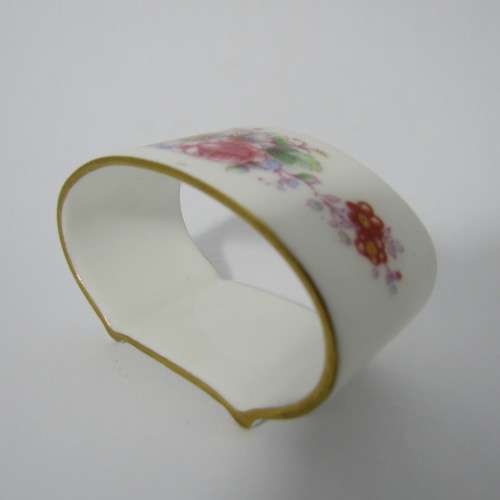 Pair of Vintage Royal Crown Derby porcelain napkin rings