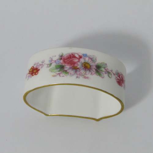 Pair of Vintage Royal Crown Derby porcelain napkin rings