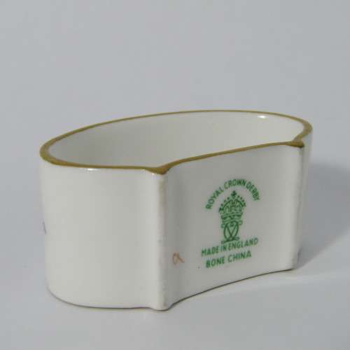 Pair of Vintage Royal Crown Derby porcelain napkin rings