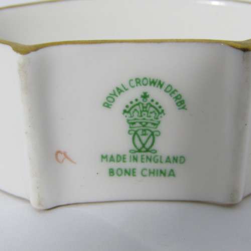 Pair of Vintage Royal Crown Derby porcelain napkin rings