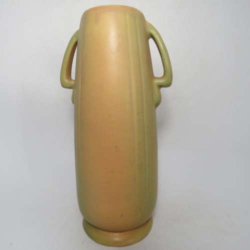 Vintage Weller pottery wild rose flower vase - Chip at base