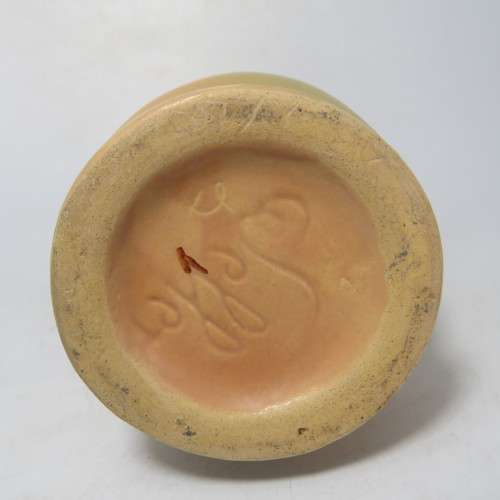 Vintage Weller pottery wild rose flower vase - Chip at base