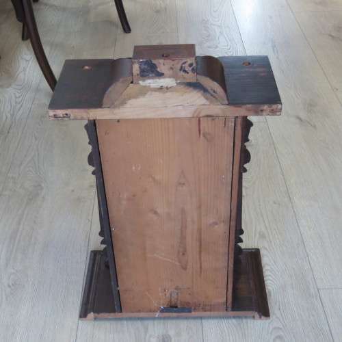 Antique F.M.S wall clock - Marked 1893 on movement - Clock 49 x 29 cm - Face 15 x 15 cm