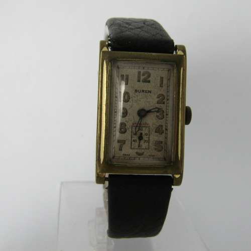 Vintage Buren Grand Prix manual wind rectangular watch - working