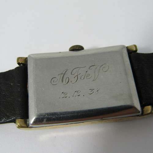 Vintage Buren Grand Prix manual wind rectangular watch - working