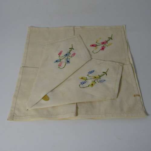 Handkerchiefs in original box - beautiful  items made in Switzerland