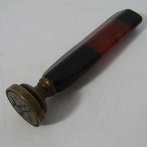 Vintage letter opener and wax seal