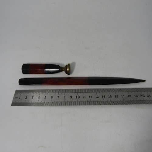 Vintage letter opener and wax seal