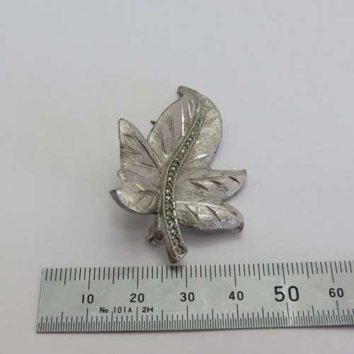 Vintage sphinx marcasite brooch