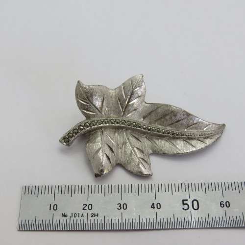 Vintage sphinx marcasite brooch