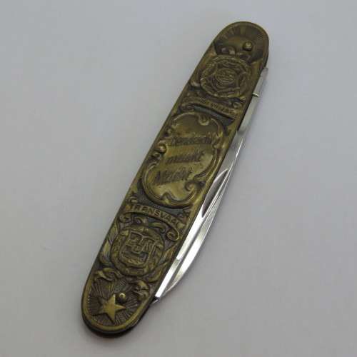 Kruger and De Wet brass pocket knife by Inox
