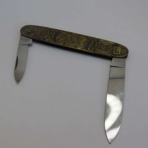 Kruger and De Wet brass pocket knife by Inox