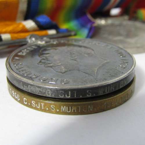 WW1 / WW2 Medal set awarded to 1906 Lance Corporal S. Murton, 18th London Regiment