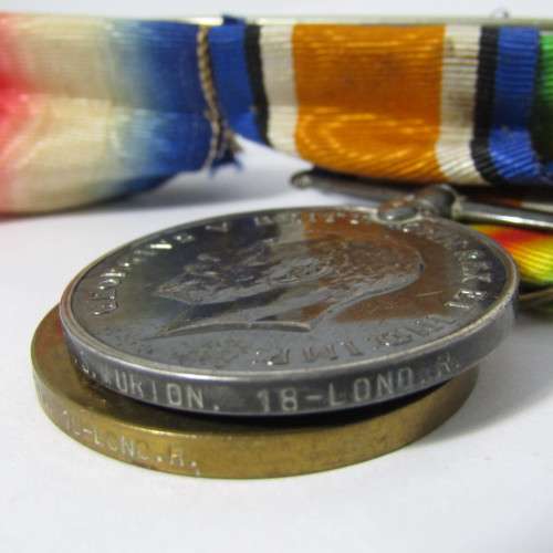 WW1 / WW2 Medal set awarded to 1906 Lance Corporal S. Murton, 18th London Regiment