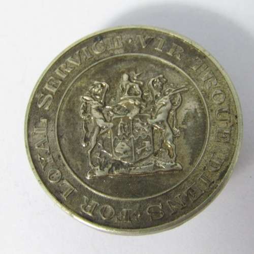 WW2 SA Union Force loyal service button badge