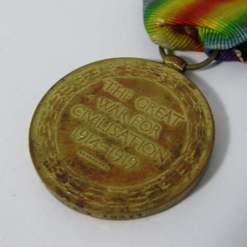 WW1 Victory medal issued to Lieutenant A. Milligan 3rd Cameron Highlanders with dog tags
