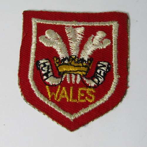 Vintage Wales Rugby cloth badge