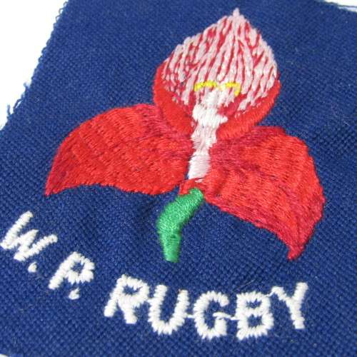 Vintage WP Rugby cloth badge