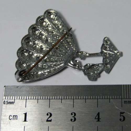 Victorian lady costume jewellery brooch