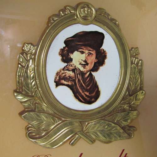 Rembrandt van Rijn cigarettes wall piece - 28 x 36cm