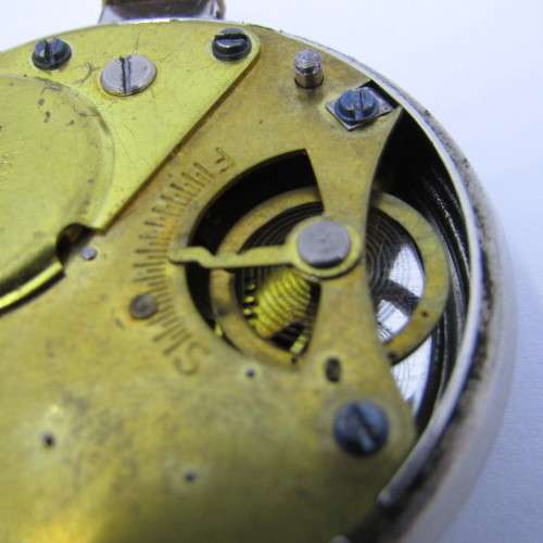 Vintage Westclox Zobo pocket watch - case ring missing - working