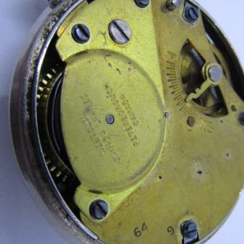 Vintage Westclox Zobo pocket watch - case ring missing - working