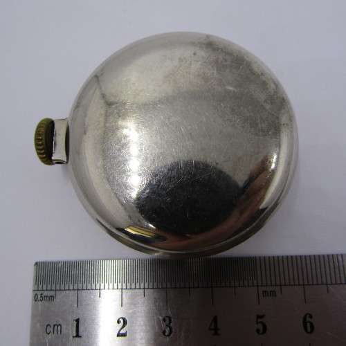 Vintage Westclox Zobo pocket watch - case ring missing - working